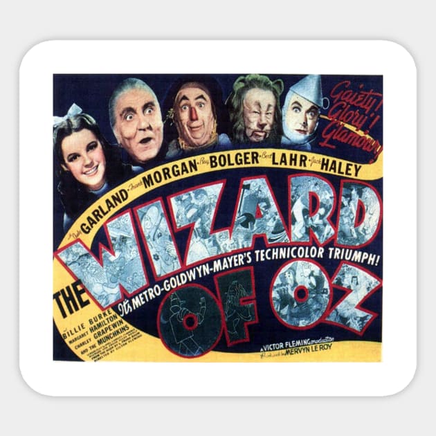 Wizard of Oz Lobby Card Poster Sticker by PaperMoonGifts